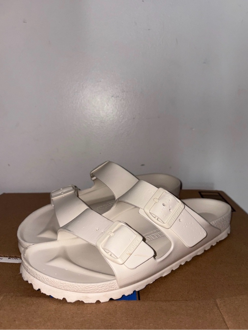 Birkenstock Arizona EVA Sandals in cream/ ivory - eggshell